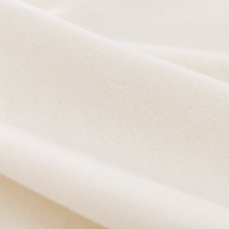 Vilar Flannel Fitted Sheet natural white, 100% organic cotton | High quality homewares