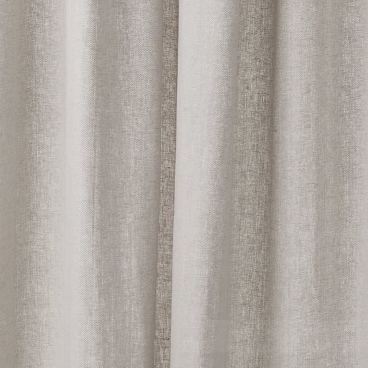 Vinstra Curtain Set grey & natural white, 100% linen | High quality homewares