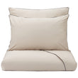 Vitero Pillowcase natural & black, 100% combed cotton
