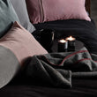 Foligno blanket, black & cream, 100% cashmere wool | URBANARA cashmere blankets