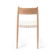 Dining Chair Zenica Light Oiled Oak & Natural white, Oak wood & 100% Cotton canvas | Find the perfect Tablecloths