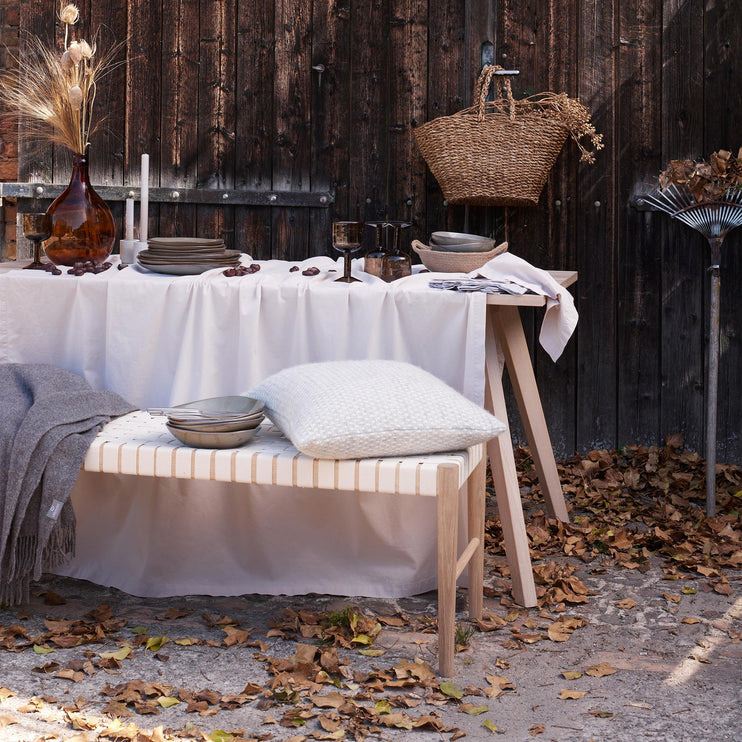 Bank Zenica [Hellgeölte Eiche / Naturweiß]