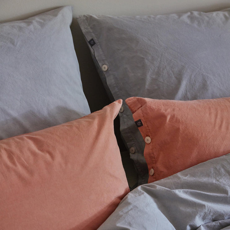 Bio-Baumwoll-Bettwäsche Evora [Altrosa]