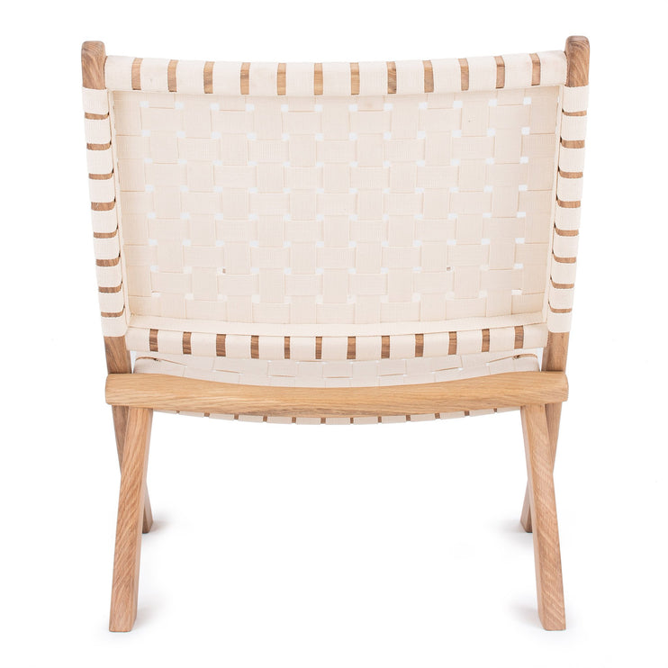 Loungesessel Zenica [Hellgeölte Eiche / Naturweiß]